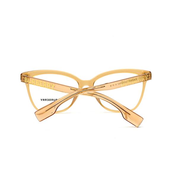 NEW BURBERRY BE2364F 3779 TRANSPARENT BROWN AUTHENTIC EYEGLASSES FRAME - Picture 9 of 13